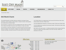 Tablet Screenshot of justoffmain.com